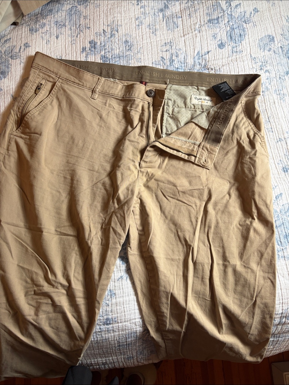 English Laundry Men's Khaki Chino Pants 40x32